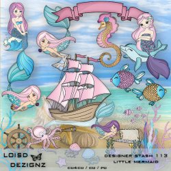 Designer Stash 113 - Little Mermaid - cu4cu/cu/pu