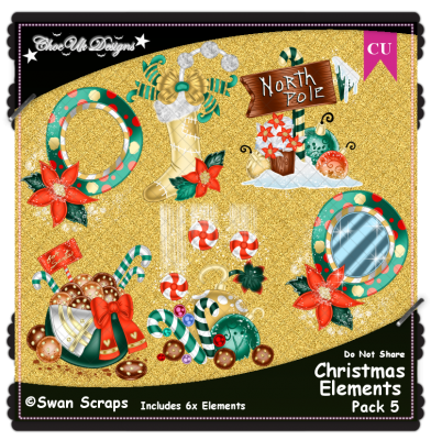 Christmas Elements CU/PU Pack 5