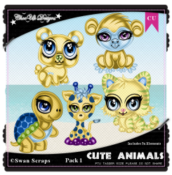 Cute Animals CU/PU Pack 1 Cute Animals CU/PU Pack 1