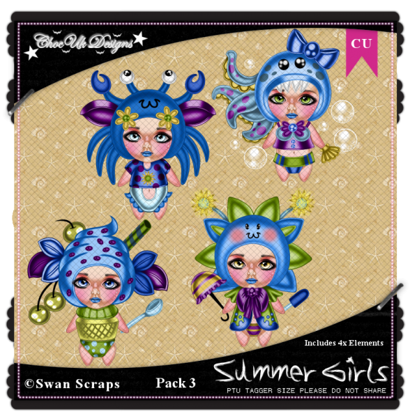 Summer Girls CU/PU Pack 3 - Click Image to Close