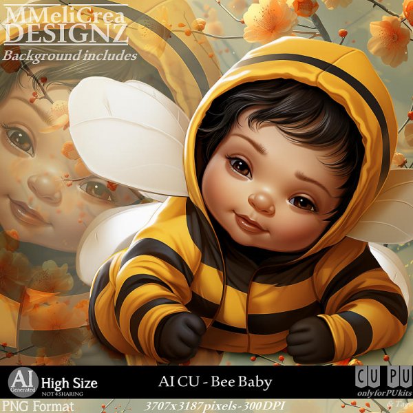 AI - CU Bee Baby (CU4PU/PNG) - Click Image to Close