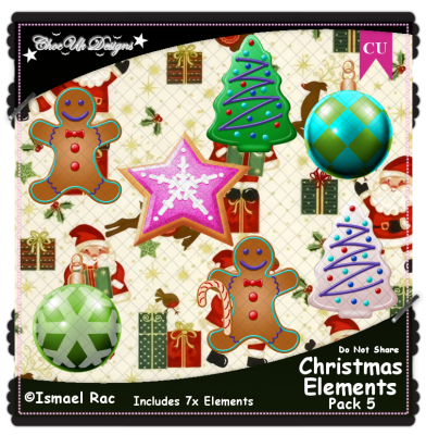 Christmas Elements CU/PU Pack 5