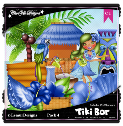 Tiki Bar CU/PU Pack 4
