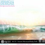 AI - CU Sunset Mermaid Baby Doll (CU4PU/PNG)