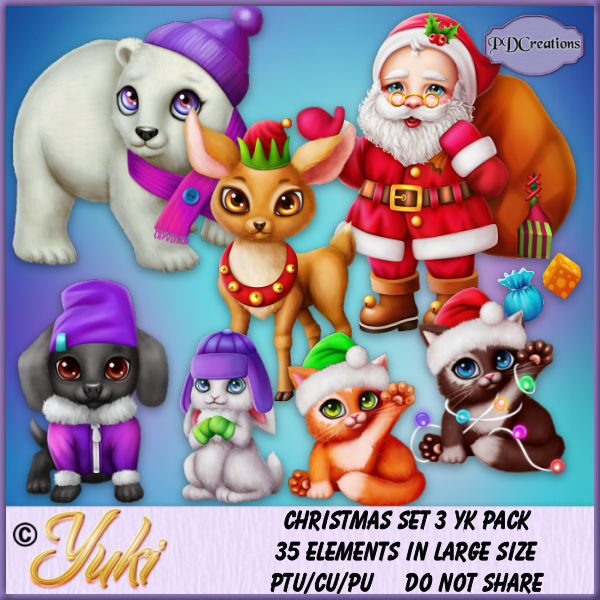 Christmas Set 3 YK Pack - Click Image to Close