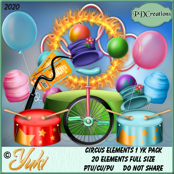 Circus Elements 1 YK Pack - Click Image to Close