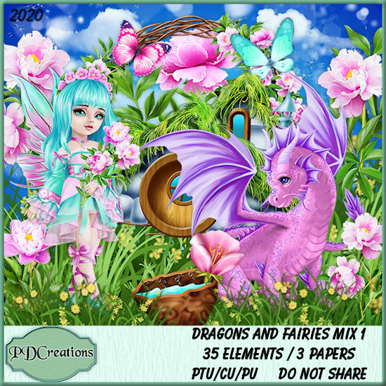 Dragons And Fairies Mix 1 - Click Image to Close