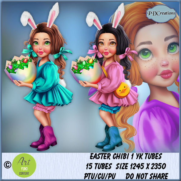 Easter Chibi 1 YK Tubes - Click Image to Close