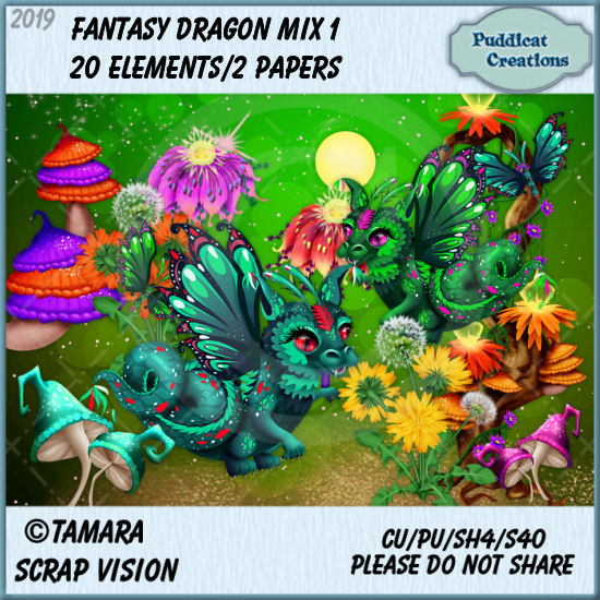 Fantasy Dragon Mix 1 - Click Image to Close