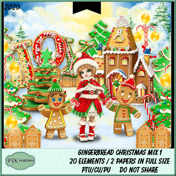 Gingerbread Christmas Mix 1 - Click Image to Close