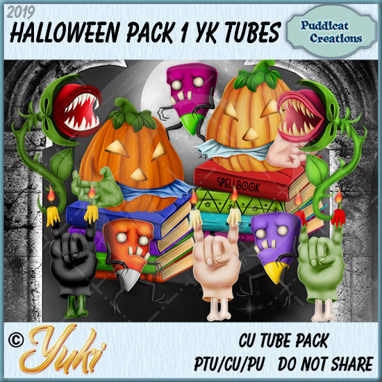 Halloween Pack 1 YK Tubes - Click Image to Close