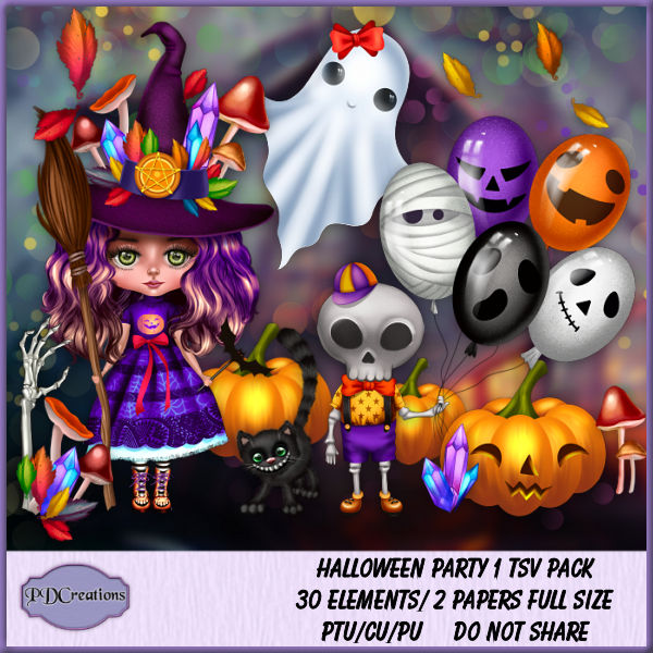 Halloween Party 1 TSV Pack - Click Image to Close