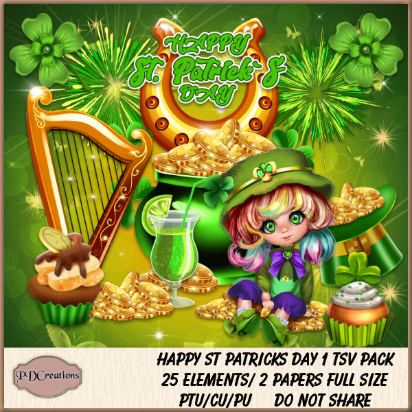 Happy St Patricks Day 1 TSV Pack - Click Image to Close