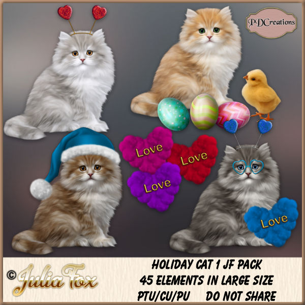 Holiday Cat 1 JF Pack - Click Image to Close