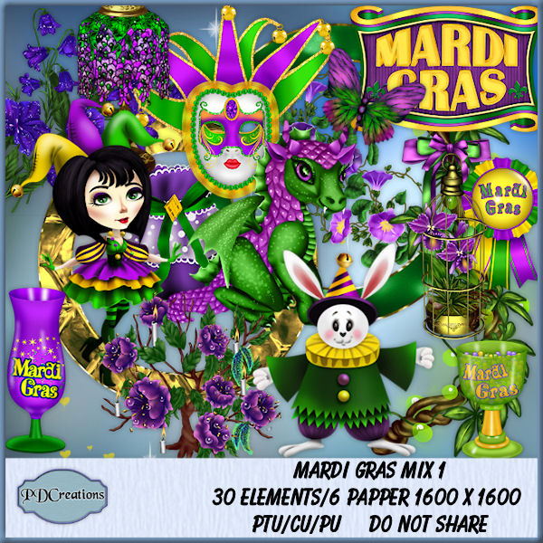 Mardi Gras Mix 1 - Click Image to Close