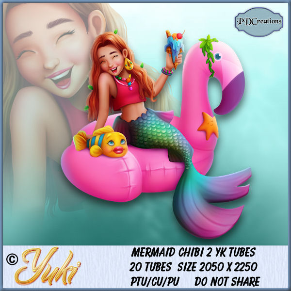 Mermaid Chibi 2 YK Tubes - Click Image to Close