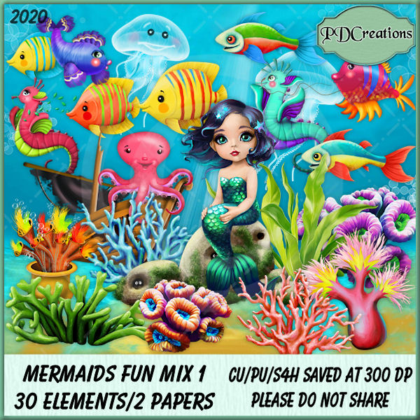 Mermaids Fun Mix 1 - Click Image to Close