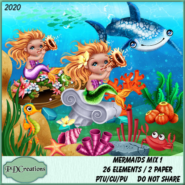 Mermaids Mix 1 - Click Image to Close