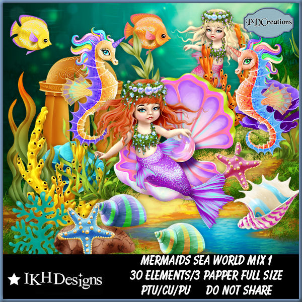 Mermaids Sea World Mix 1 - Click Image to Close