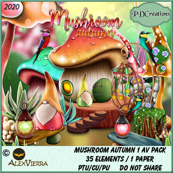 Mushroom Autumn 1 AV Pack - Click Image to Close