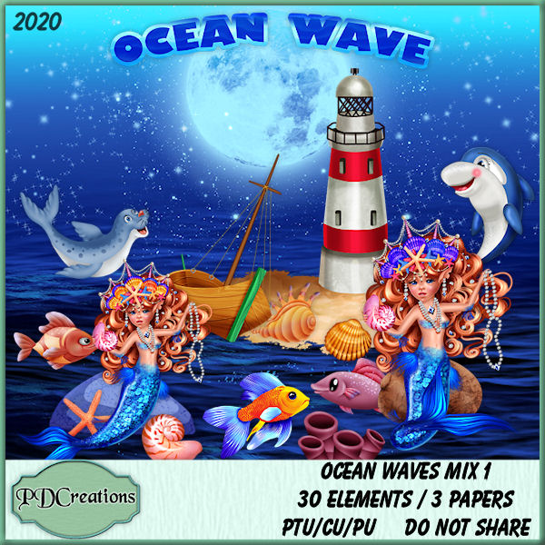 Ocean Waves Mix 1 - Click Image to Close