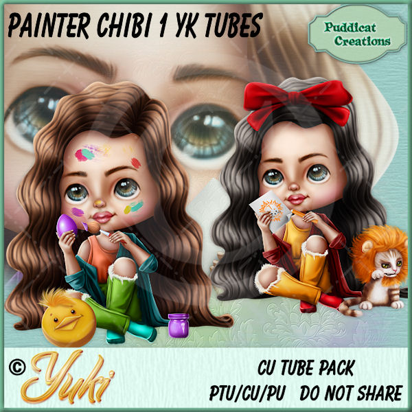 Painter Chibi 1 YK Tubes - Click Image to Close