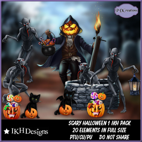 Scary Halloween 1 IKH Pack - Click Image to Close