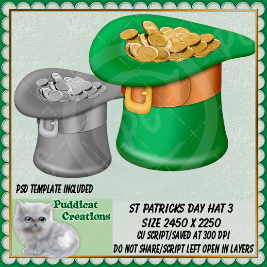 St Patricks Day Hat 3 Script - Click Image to Close