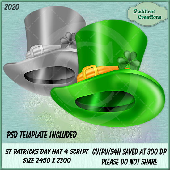 St Patricks Day Hat 4 Script - Click Image to Close