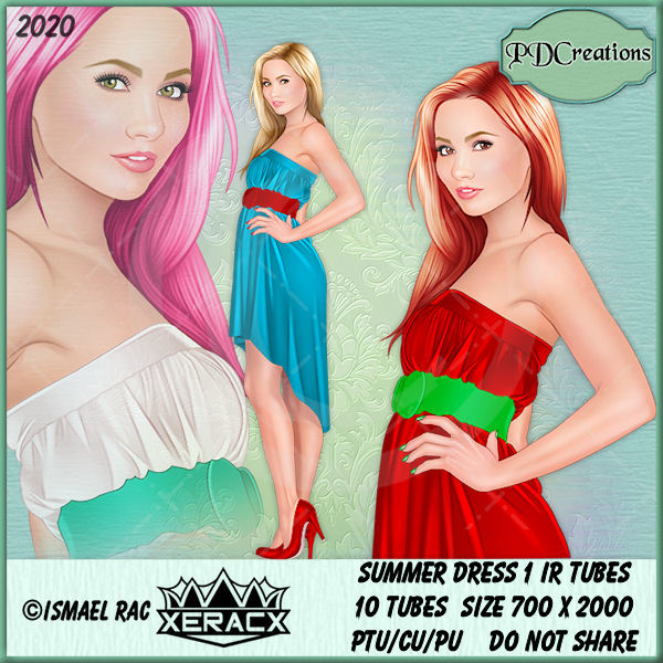 Summer Dress 1 IR Tubes - Click Image to Close