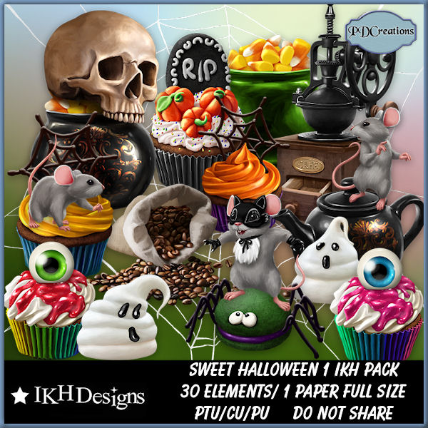 Sweet Halloween 1 IKH Pack - Click Image to Close