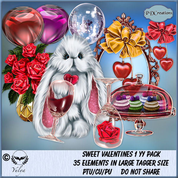 Sweet Valentines 1 YY Pack - Click Image to Close