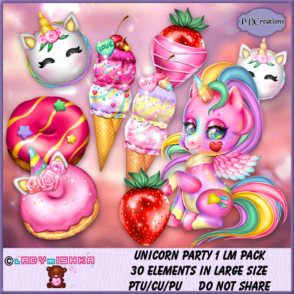 Unicorn Party 1 LM Pack - Click Image to Close