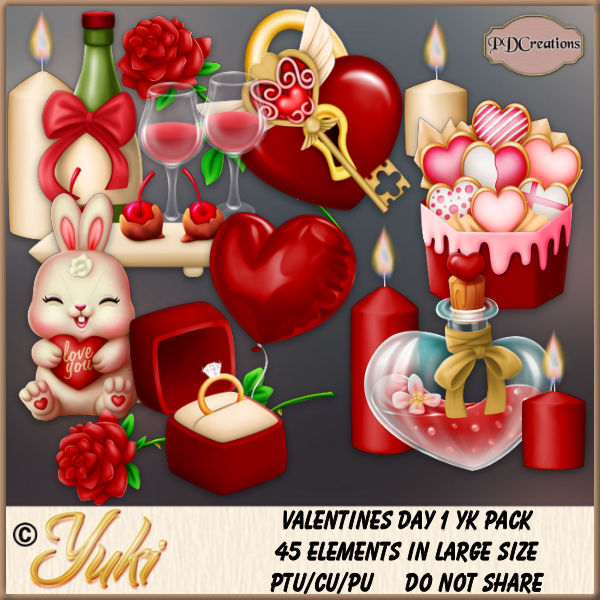 Valentines Day 1 YK Pack - Click Image to Close