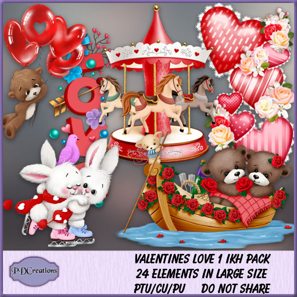 Valentines Love 1 IKH Pack - Click Image to Close