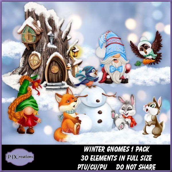 Winter Gnomes 1 Pack - Click Image to Close