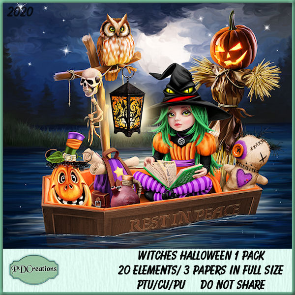 Witches Halloween 1 Pack - Click Image to Close