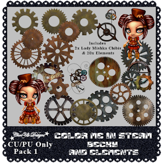 Color Me In Steam CU/PU Becky & Elements Pack 1