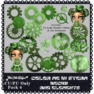 Color Me In Steam CU/PU Becky & Elements Pack 4