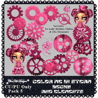 Color Me In Steam CU/PU Becky & Elements Pack 5