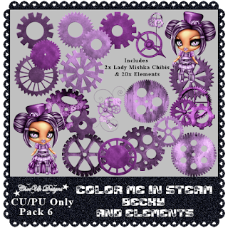 Color Me In Steam CU/PU Becky & Elements Pack 6