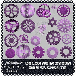 Color Me In Steam CU/PU Elements Pack 6