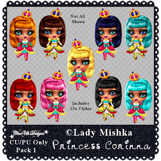 Princess Corinna CU/PU Pack 1 - Click Image to Close