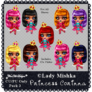 Princess Corinna CU/PU Pack 3 - Click Image to Close