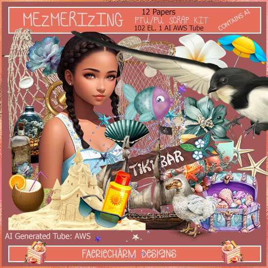 FCD-Mezmerizing Scrap Kit - Click Image to Close