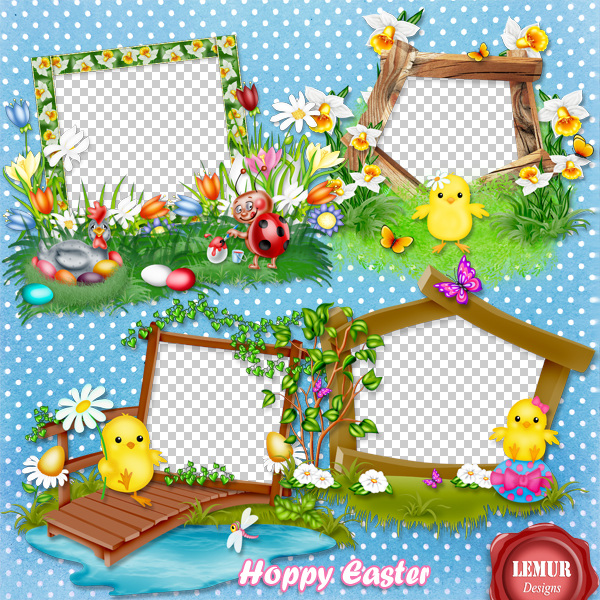 Hoppy Easter Clusters by Lemur Designs - Click Image to Close