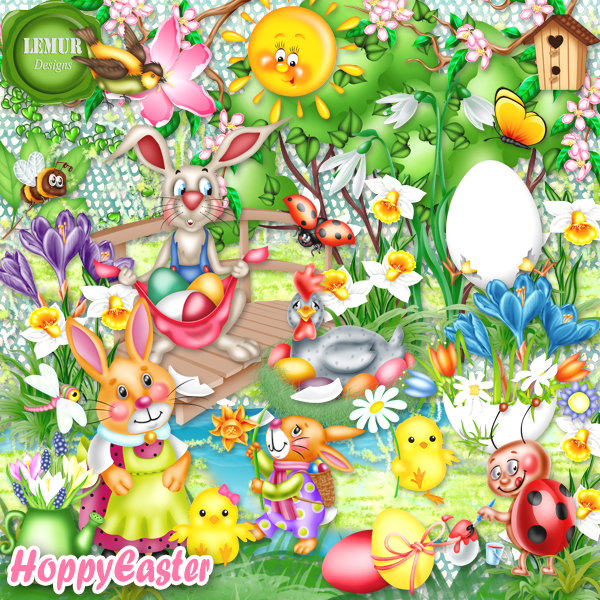 Hoppy Easter by Lemur Designs - Click Image to Close