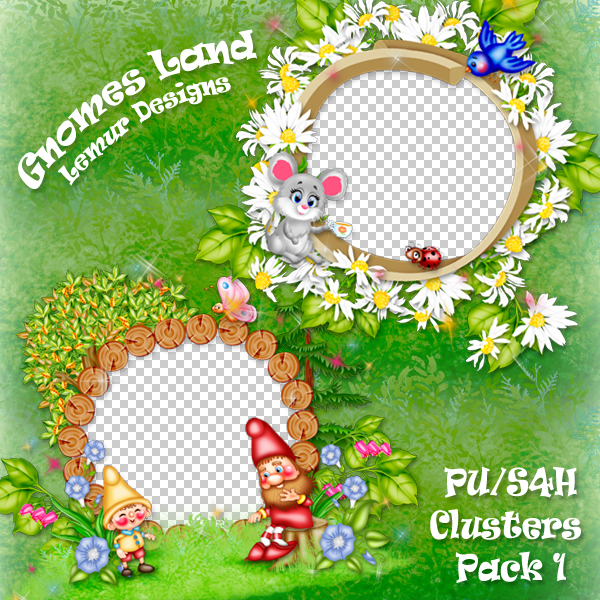 Gnomes Land Clusters 1 PU - Click Image to Close