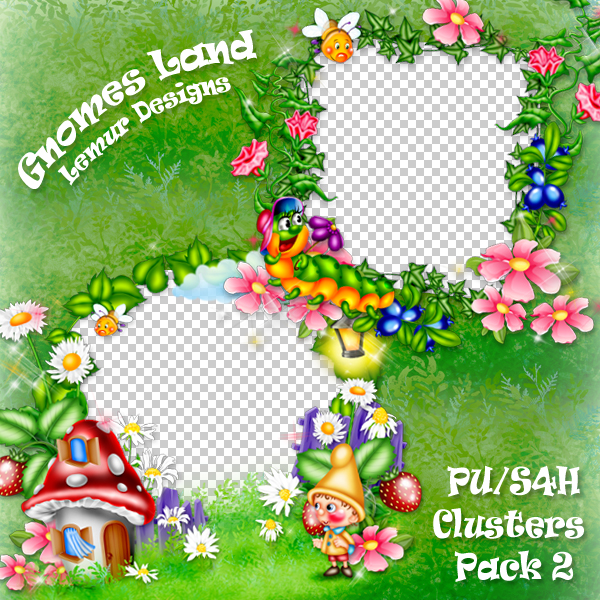 Gnomes Land Clusters 2 PU - Click Image to Close