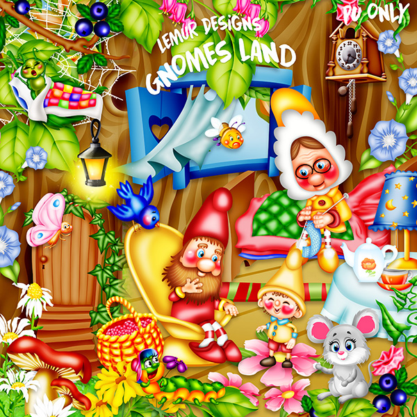 Gnomes Land Kit by Lemur Designs - Click Image to Close